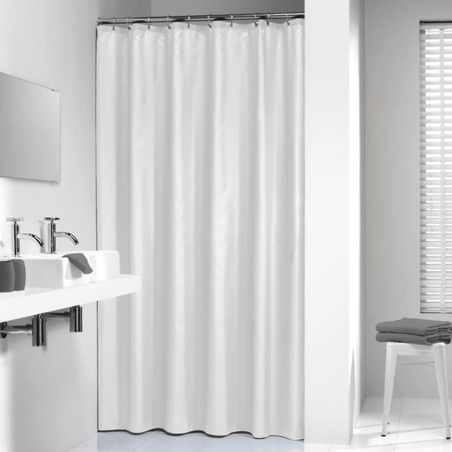 Sealskin Linje Tenda da Doccia, Poliestere, Grigio, 180 x 200 cm Sealskin Linje Tenda da Doccia, Poliestere, Grigio, 180 x 200 cm