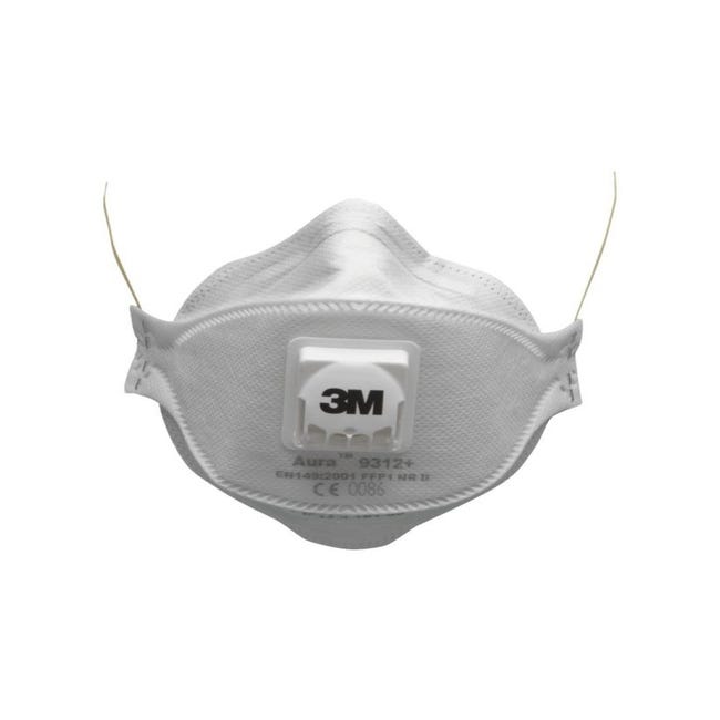 Masques de protection anti-poussières FFP3 pliables à valve