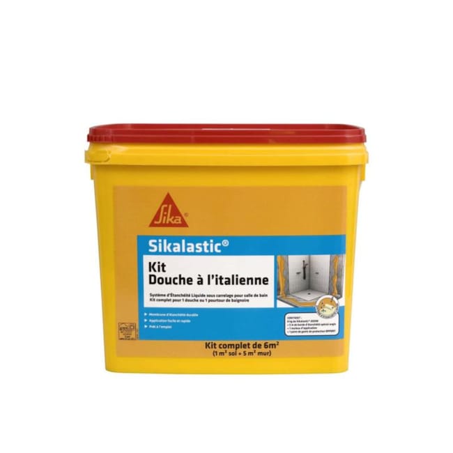 kit douche a l italienne sika etancheite sous carrelage 6m leroy merlin