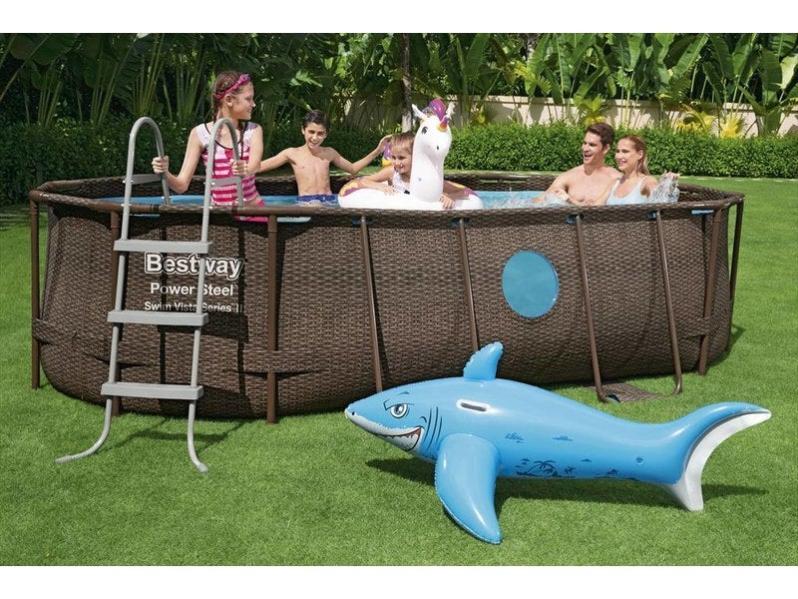 Piscina Sobre Suelo Tubular Ps Vista Ojos De Buey, L.4.27 X L.2.5 X H.1 M