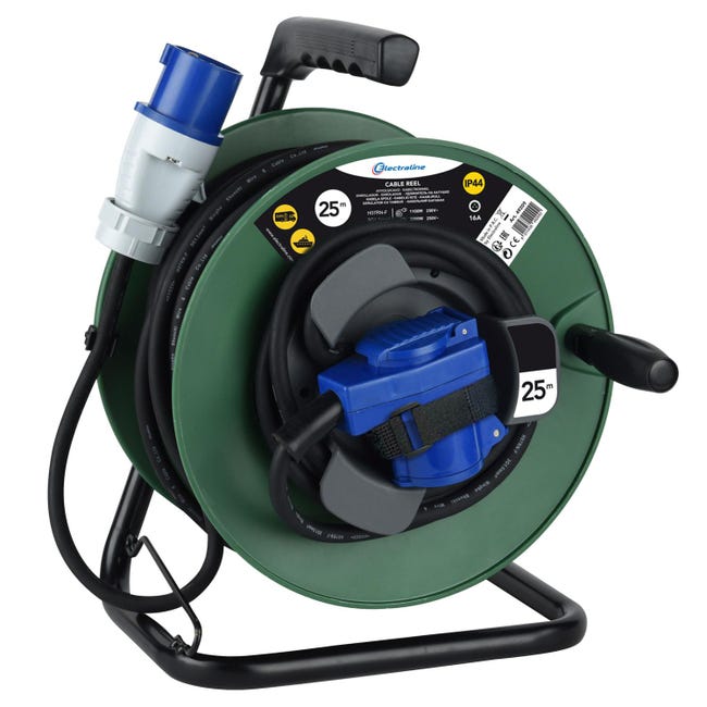 Cartrend Explorer – Prolunga CEE 25 M Con Spina A 3 Poli – Cavo In Gomma Resistente A Olio E UV – IP44 – Campeggio