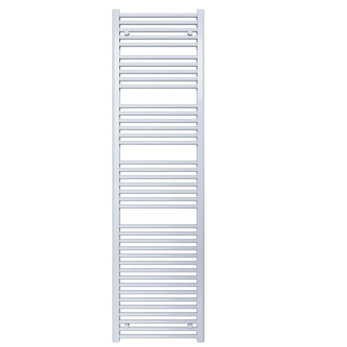 ATON Radiatore Termoarredo Kalura Diritto 1500 Mm | Bianco Interasse 400 Mm X 450 Mm | Scalda Salviette Design | Elemento Riscaldante Per Bagno | Multicolore (Bianco)