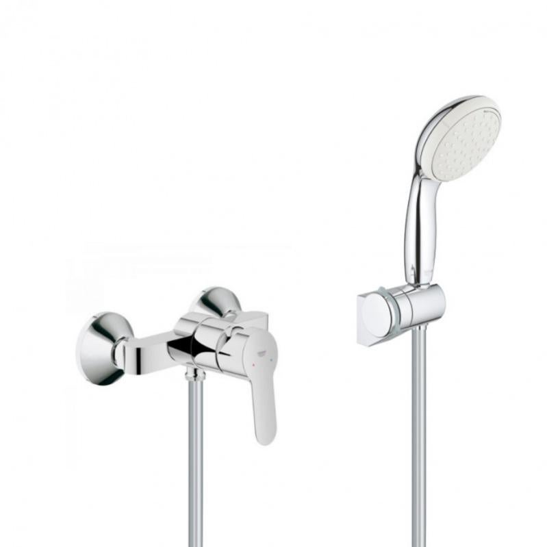 Grohe Set de douche Mitigeur Bauedge + Douchette à main 2 jets Tempesta