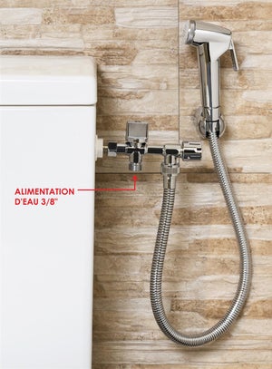 Ulisem Kit de douchette WC comprenant un tuyau de 1,5 m et un support avec
