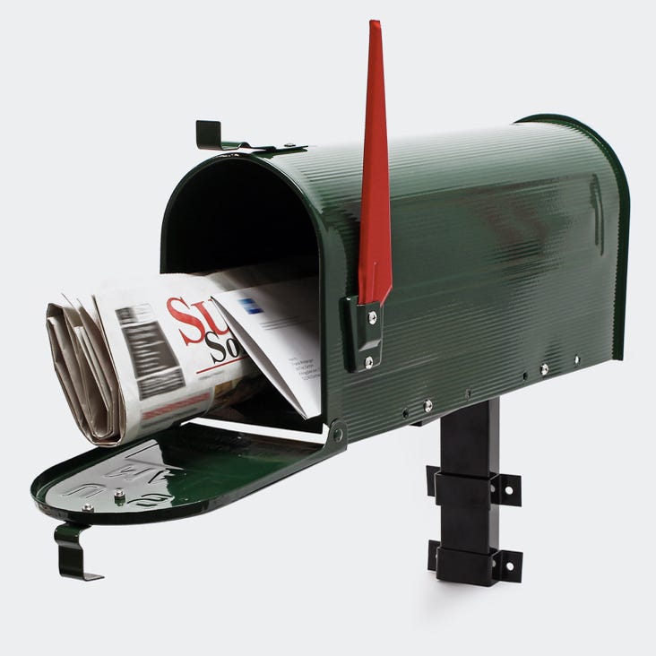 Boîte aux lettres sur pied Boîte aux lettres avec support Mailbox