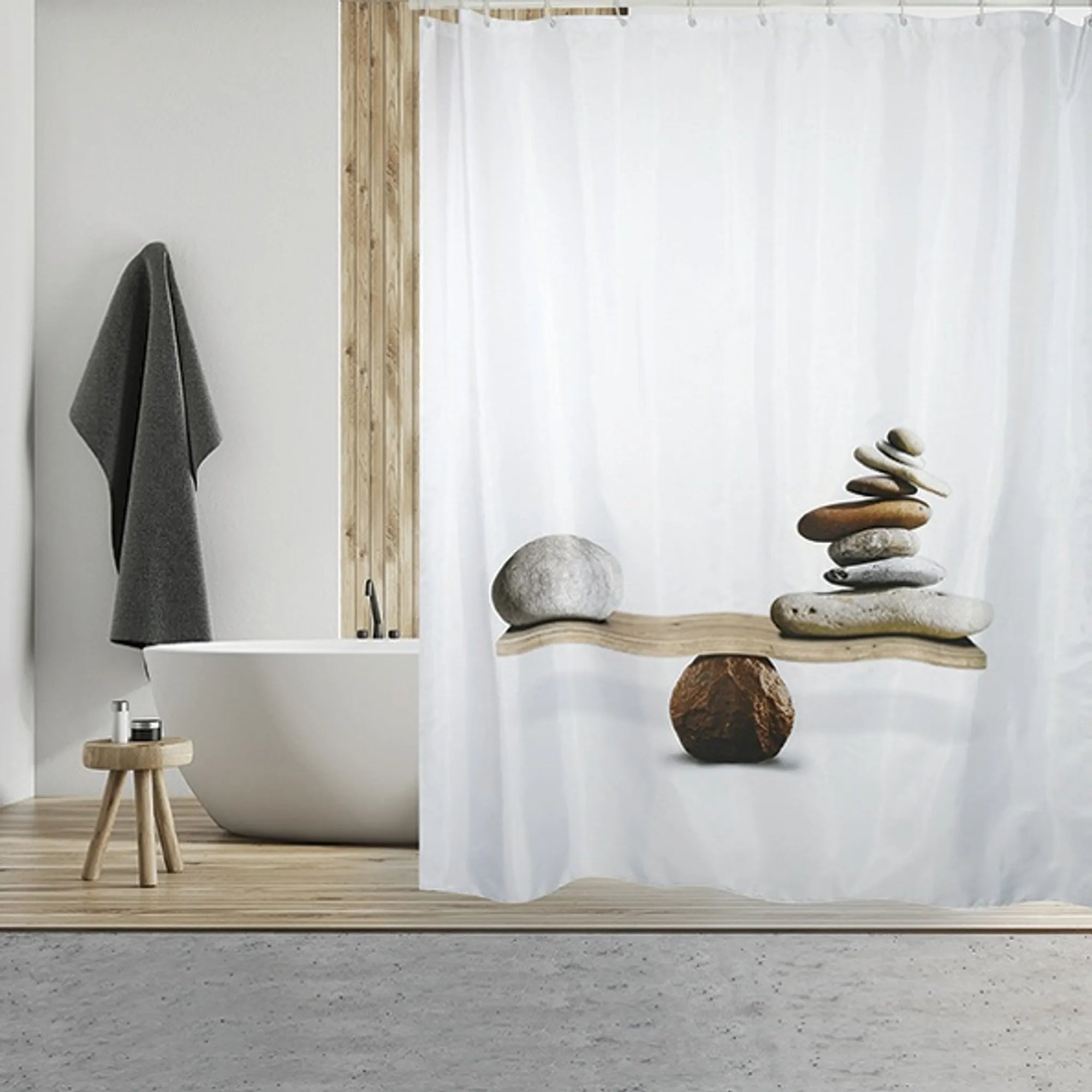 Tenda da bagno MSV, Multicolore 180 x 200 cm