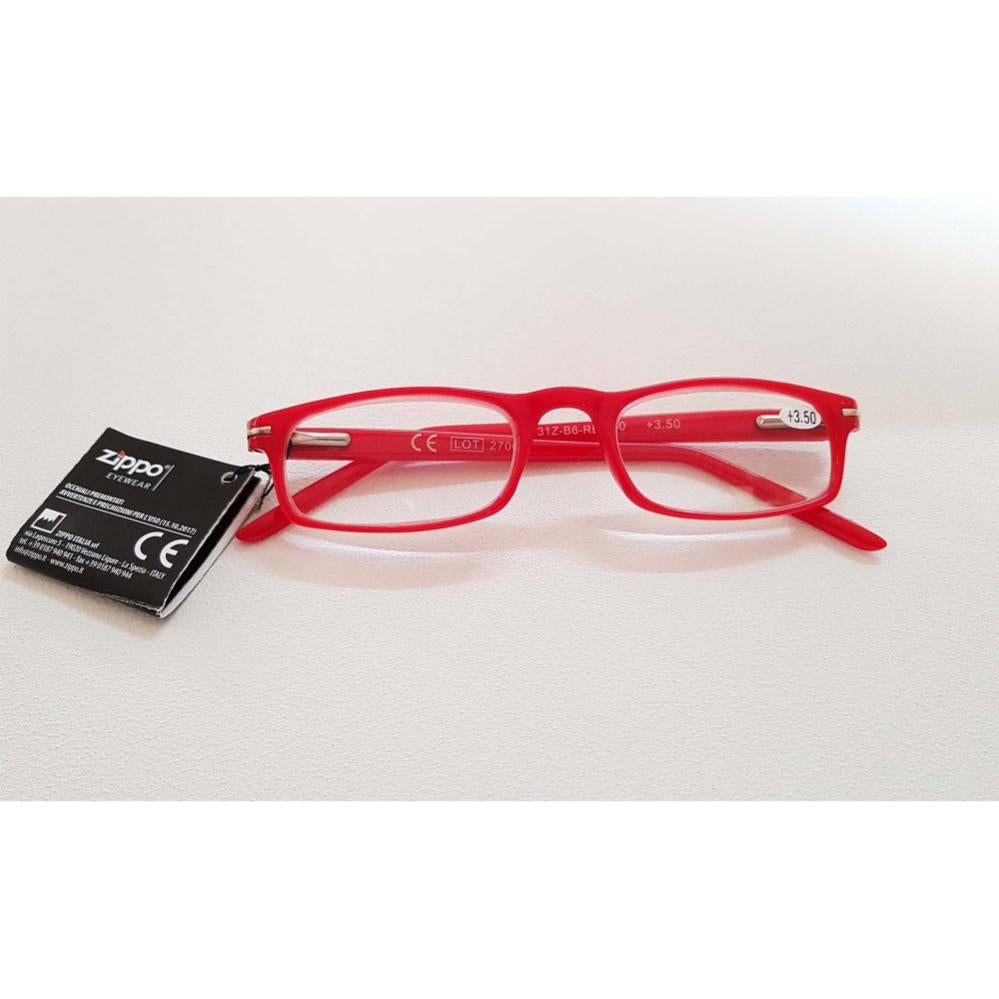 Zippo occhiali +2.50 da lettura con astuccio, colore rosso | Leroy Merlin