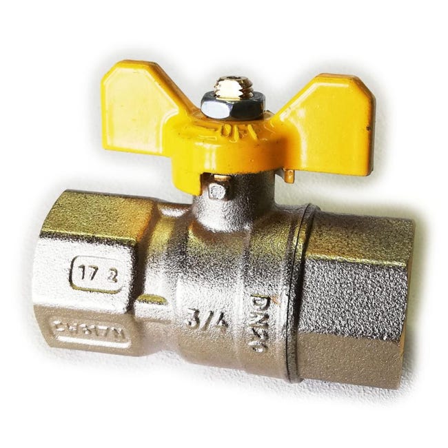 VALVOLA SFERA GAS M/F CON DUE PRESE PRESSIONE FARFALLA ALLUMINIO 1 VALVOLA SFERA GAS M/F CON DUE PRESE PRESSIONE FARFALLA ALLUMINIO 1