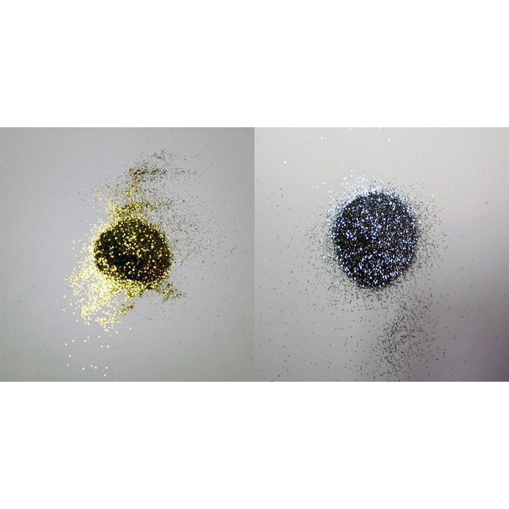 Glitter additivo in polvere da 100gr per idropittura pittura murale, colori  oro