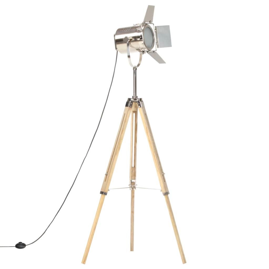 Lampada Da Terra Lettura Treppiedi Di Legno Stile Nordico Regolabile Marrone 87901358