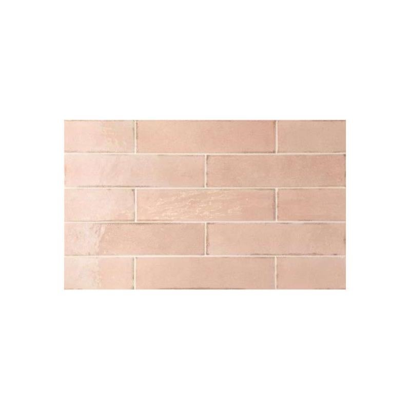 Tribeca Tea Rose Faïence Style Ancien Nuancée 6x24,6 Cm Rose Pastel