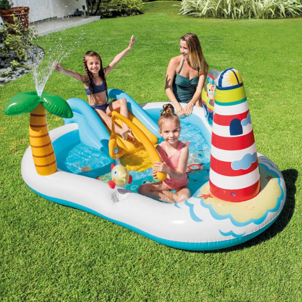Centro De Juegos Hinchable Intex Pesca