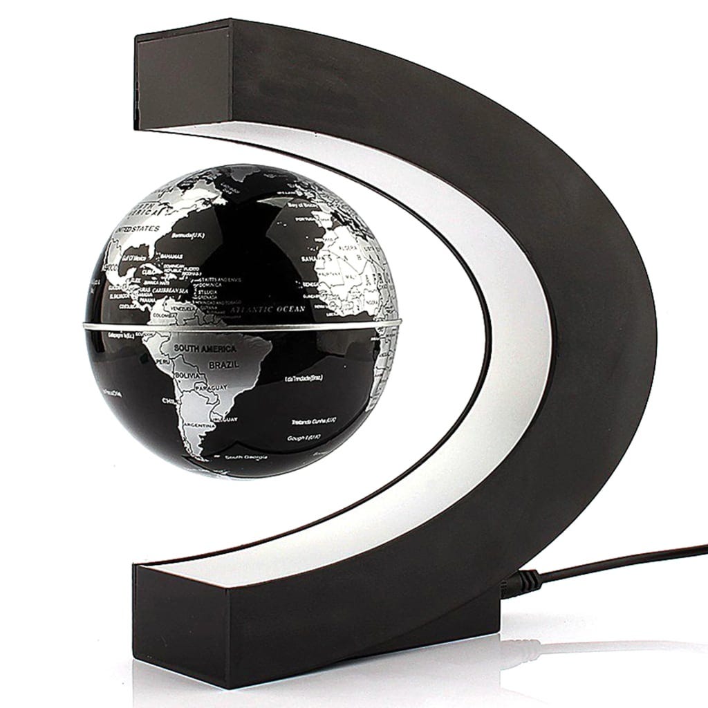 Globe mondial de 8 pouces, globe mondial illuminé avec support en métal, globe  interactif éducatif, globe terrestre dirigé