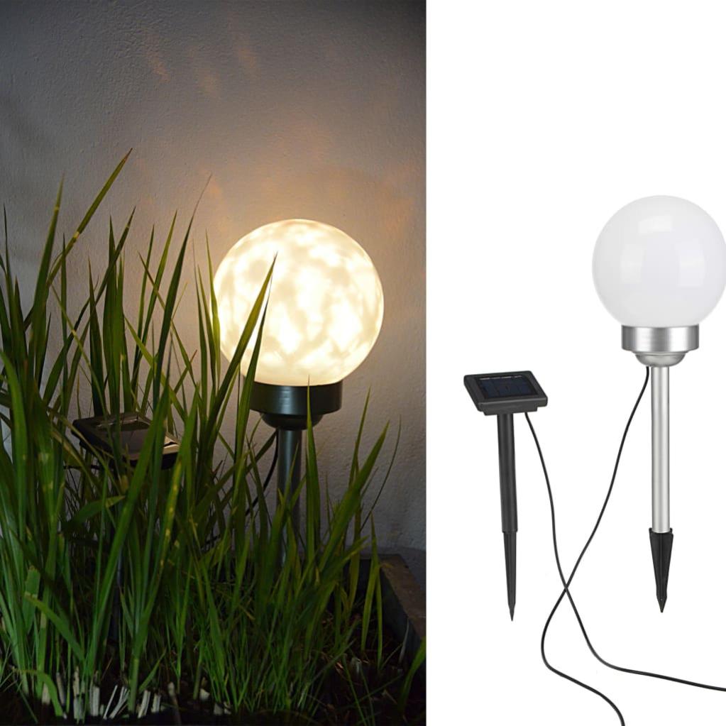 Festnight Lampe Boule Lampe à LED sous Forme de Boule Sphérique 2 pcs 30 cm pour Jardin Patio ou Cour