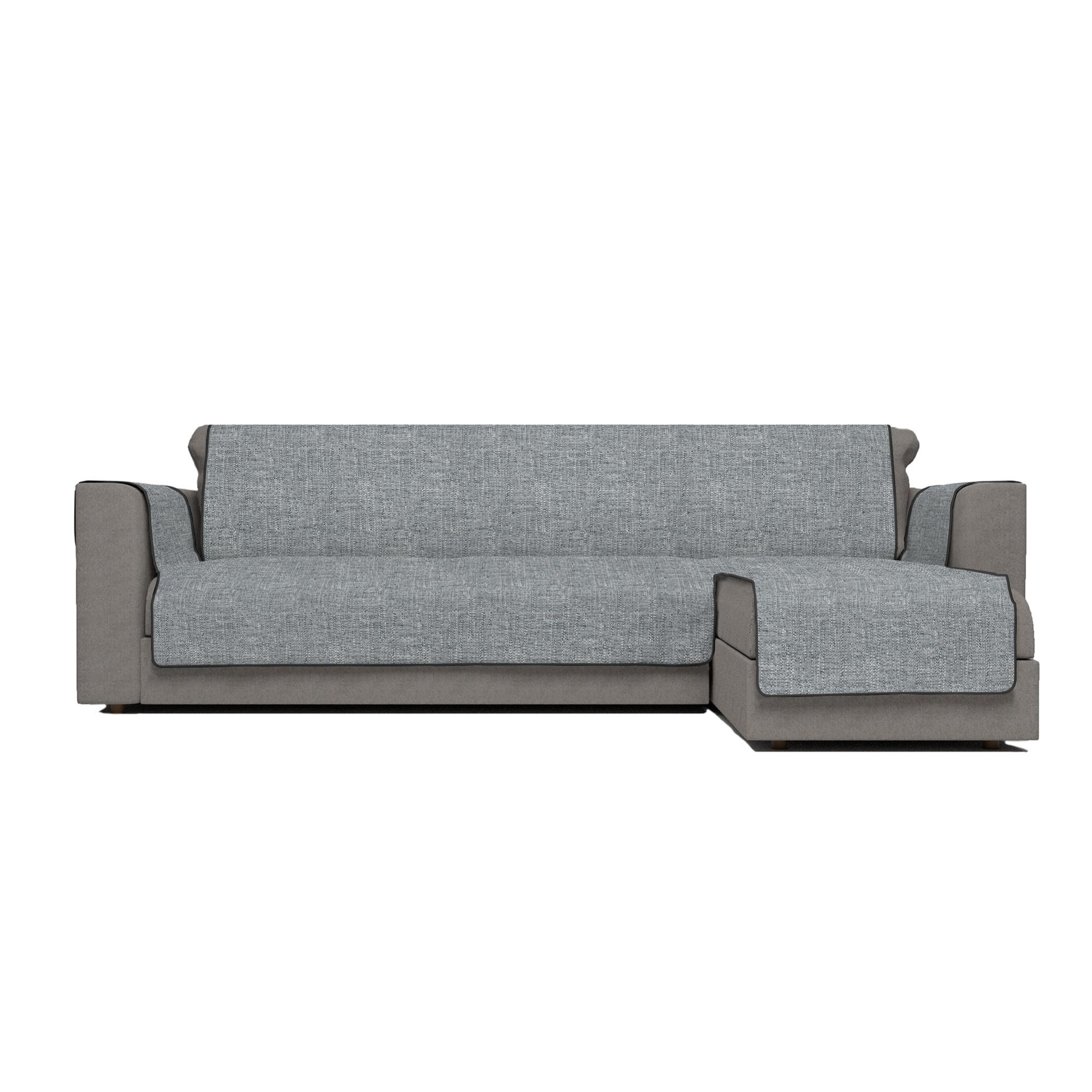 Copridivano Antiscivolo Italian Bed Linen GLAMOUR: Poliestere Con Gomma Anti-scivolo, Grigio Scuro Per Divano 2 Posti – Made In Italy