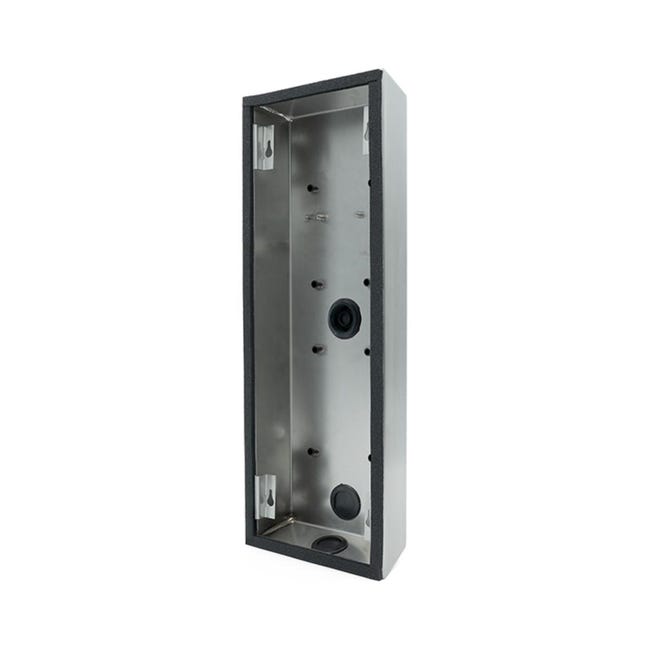 Scatola elettrica montata su superficie, doppia installazione, nero 2 bande (confezione da 2 Scatola elettrica montata su superficie, doppia installazione, nero 2 bande (confezione da 2