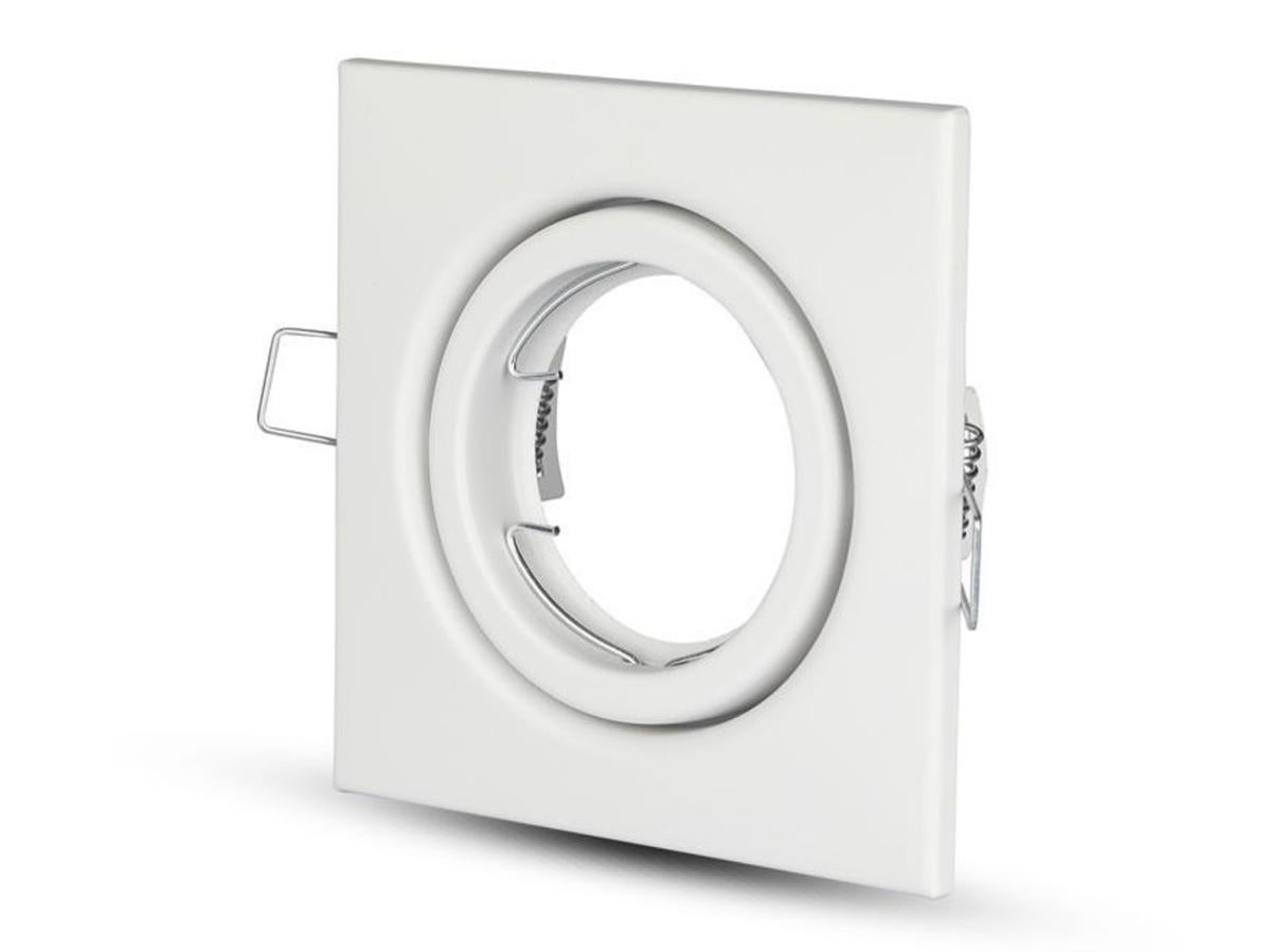 Portafaretto Da Incasso Orientabile Quadrato Alren In Alluminio Bianco 9 9x0 99cm Gu10 Multisep Gx5 3 Max35w Ip20 Kanlux 82310580