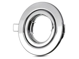 Mitepek - 2 PZ Porta Faretti Led GU10 MR16 Rotondo Orientabile Con Molla  Colore Bianco SKU-8938