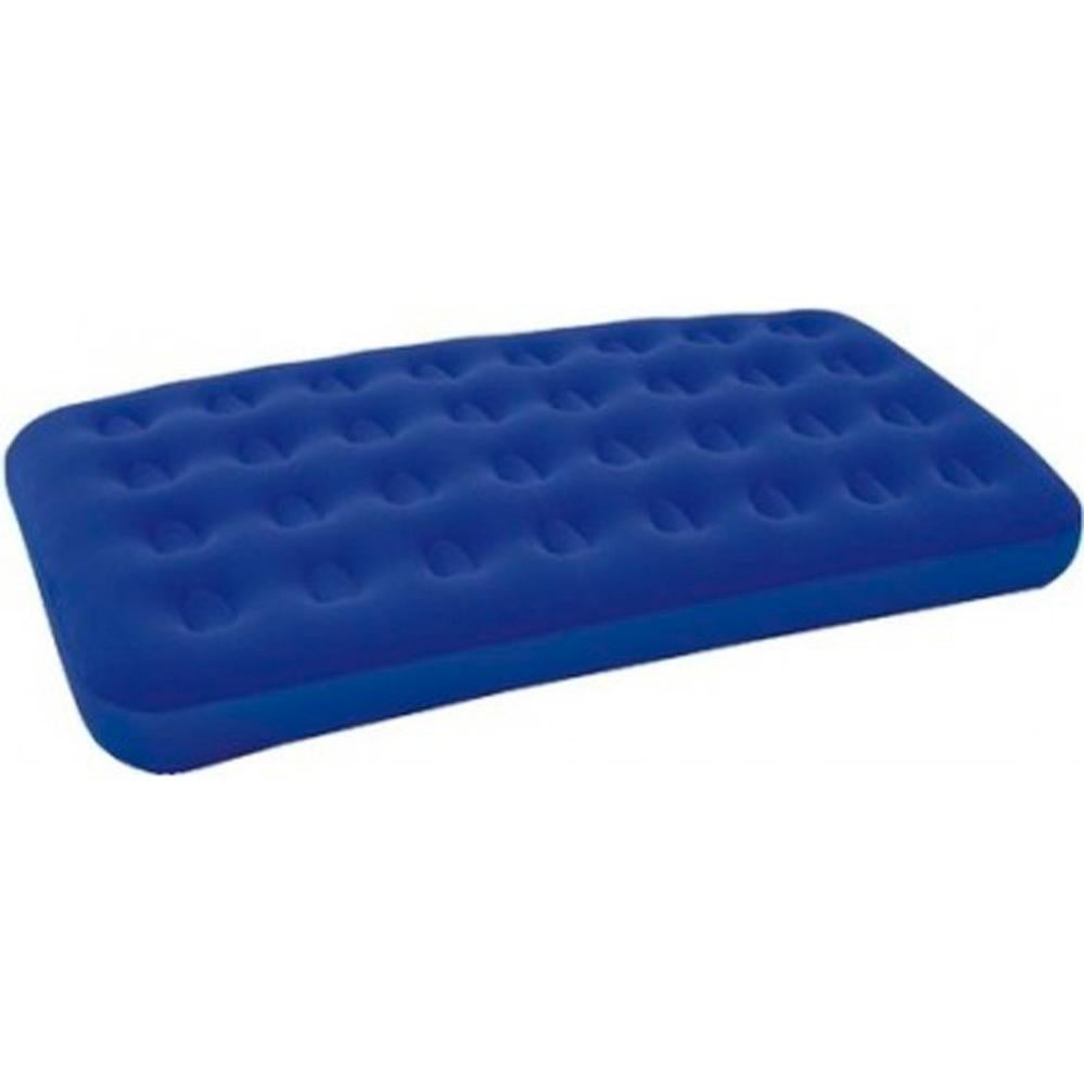 Materasso Gonfiabile Singolo Airbed Blu Floccato Plus 188x99x22cm
