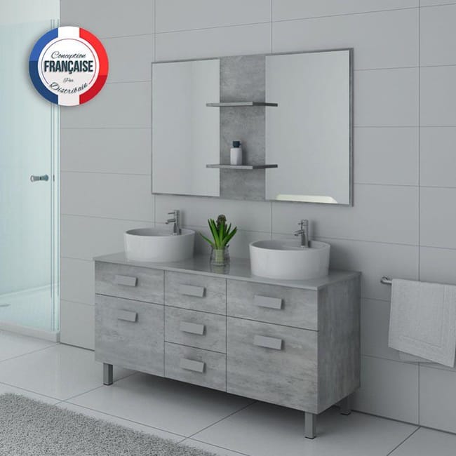 Meuble De Salle De Bain Dis911bt Beton Leroy Merlin