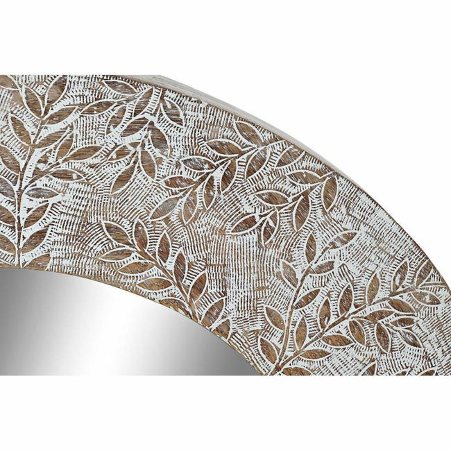 Espejo de pared Home Decor Cristal Blanco Mandala de Madera MDF Decapé (76 x 4 76 cm) 8424001854462 S3021538 | Leroy Merlin