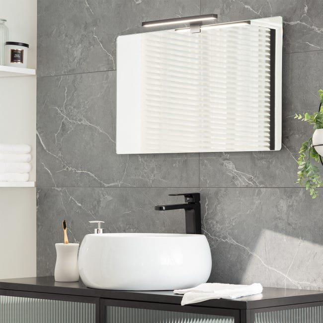 Le noir - Blanc Doux (2700-3500k) - Applique murale Led pour salle de bain,  éclairage d'intérieur, miroir mod - Cdiscount Maison