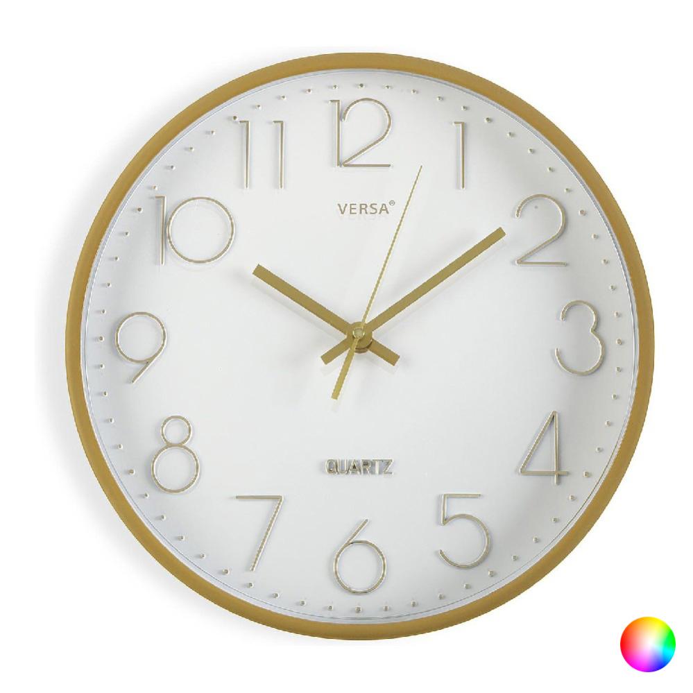 Orologio Da Parete Dorato Plastica (4 X 30 X 30 Cm) - Bianco | Leroy Merlin