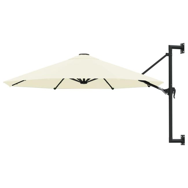 301175 OMBRELLONE A Sbalzo con LED e Palo in Acciaio 250x250 cm Sabbia 301175 OMBRELLONE A Sbalzo con LED e Palo in Acciaio 250x250 cm Sabbia