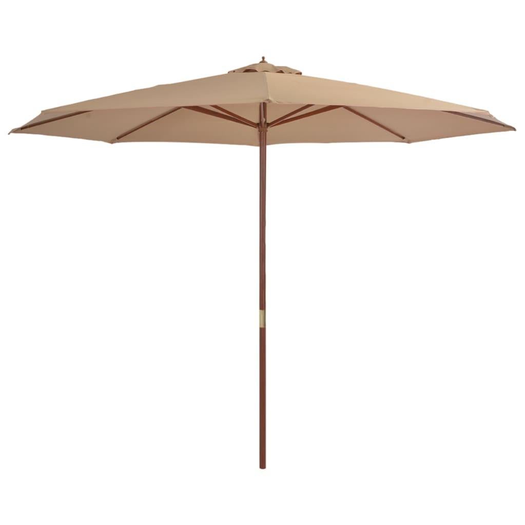 Ombrellone Da Giardino VidaXL In Legno 196x231 Cm - Con Ventilazione, Resistente Ai Raggi UV
