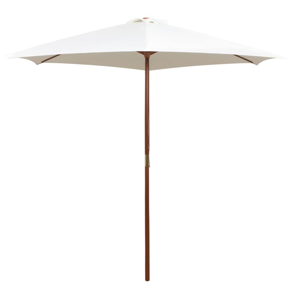 Ombrellone Da Giardino VidaXL In Legno 196x231 Cm - Con Ventilazione, Resistente Ai Raggi UV