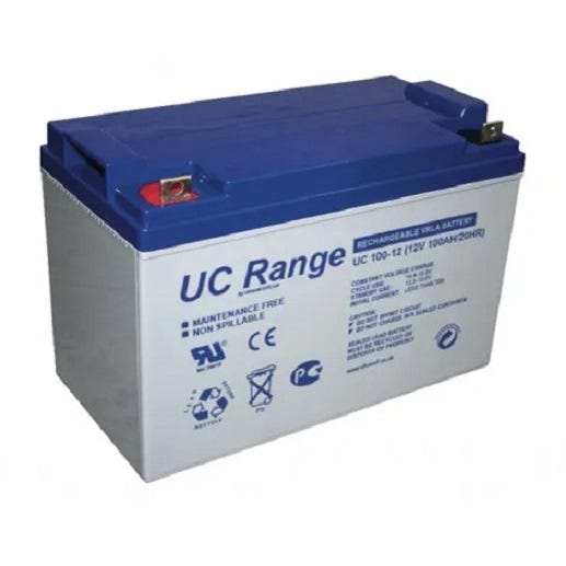 UNITECK - UNIBAT 100.12 GEL - batterie GEL - Plomb Carbon - 100Ah - 12V