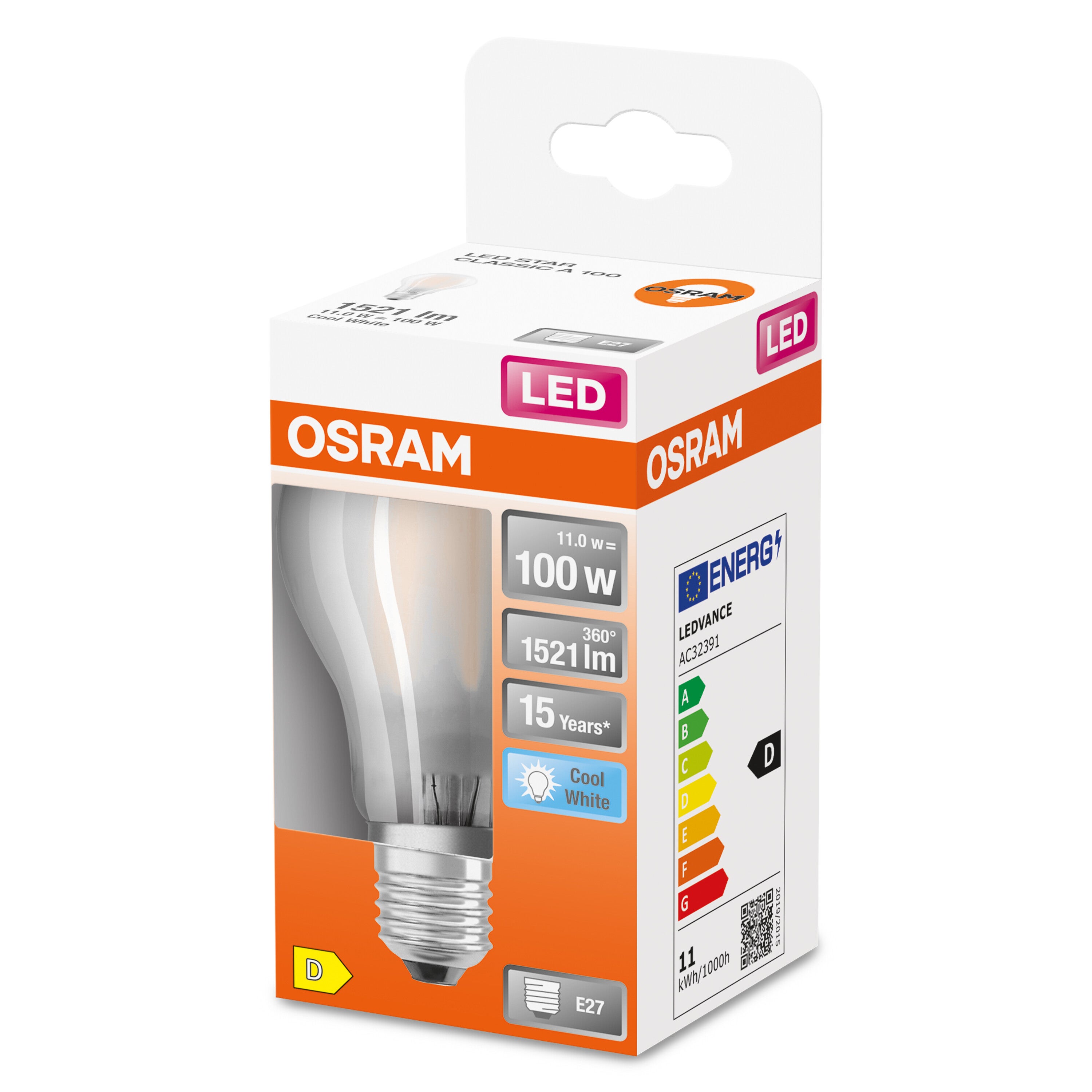 Pack 2 Bombillas LED Estándar E27 16W Equi.100W 1521lm 15000H Raydan Home