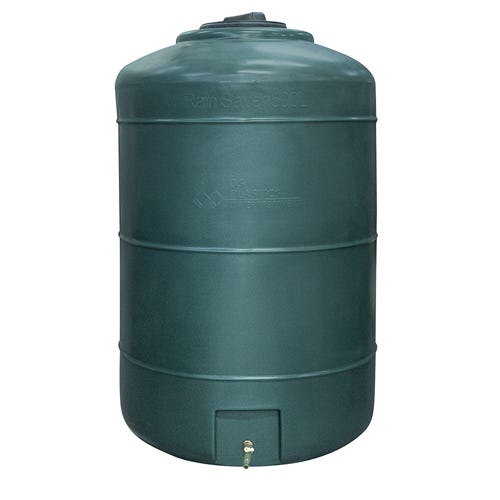 Réservoir de stockage eau de pluie 1000 litres - Réservoir aérien vert en  polyéthylène - Horizontal