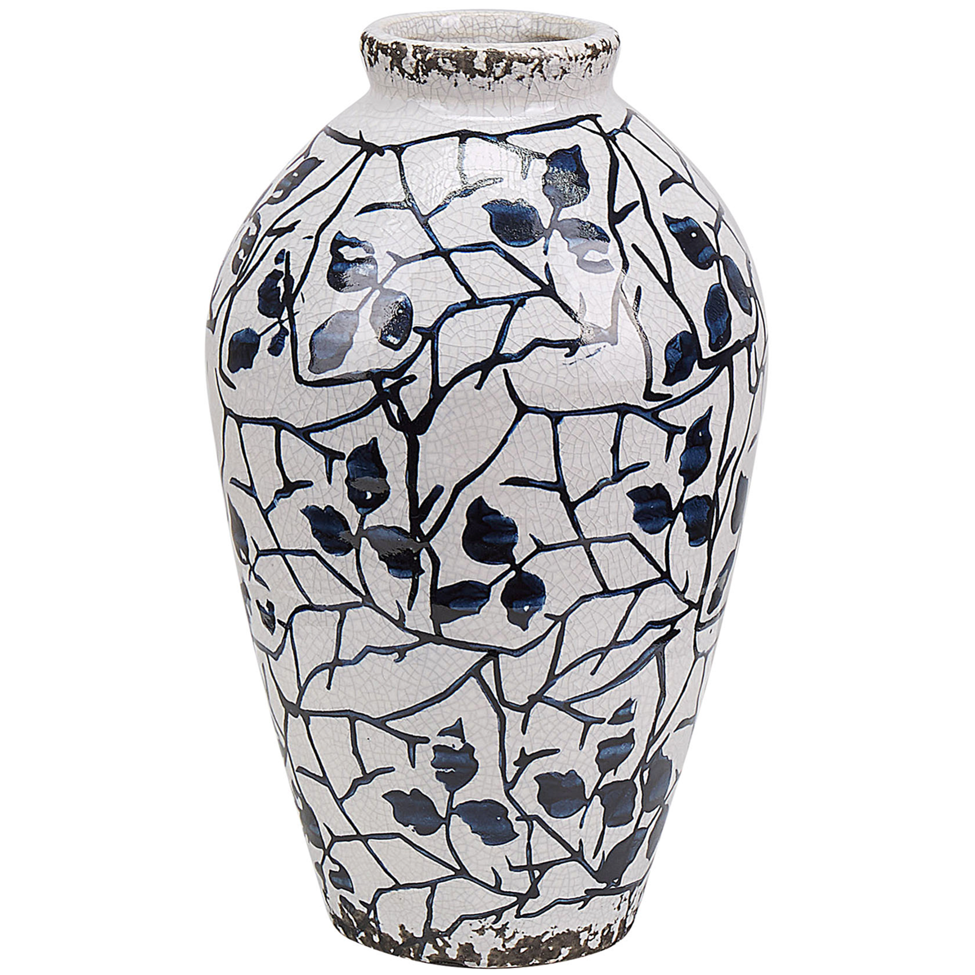 Bloomingville Vaso In Ceramica Blu – Design Danese – 26x18,5x17,5 Cm - 3
