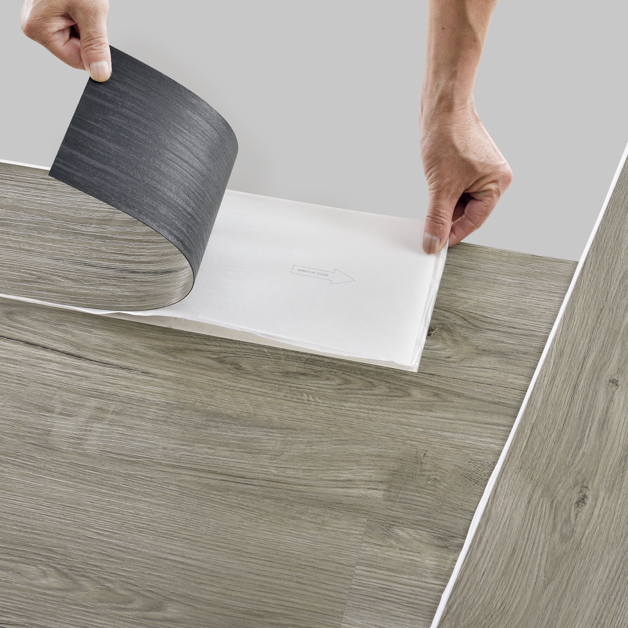 Revêtement de sol adhésif lames laminées pvc vinyle effet naturel  compatible au plancher chauffant 7 pièces 0,975 m² traditional oak chêne  traditionnel [neu.holz] - Conforama