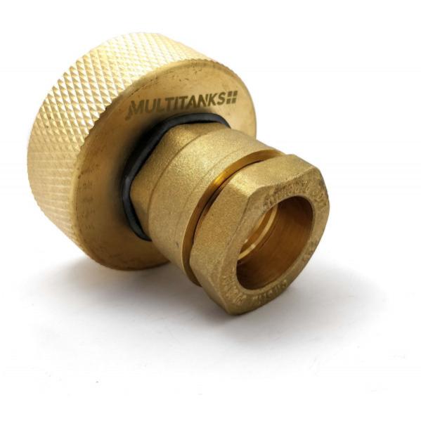25 mm OD Laiton Radiateur Tuyau Connecteur Menuisier 60 mm Long