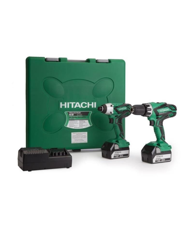 HITACHI Pack perceusevisseuse a percussion KC18DGL & visseuse a chocs