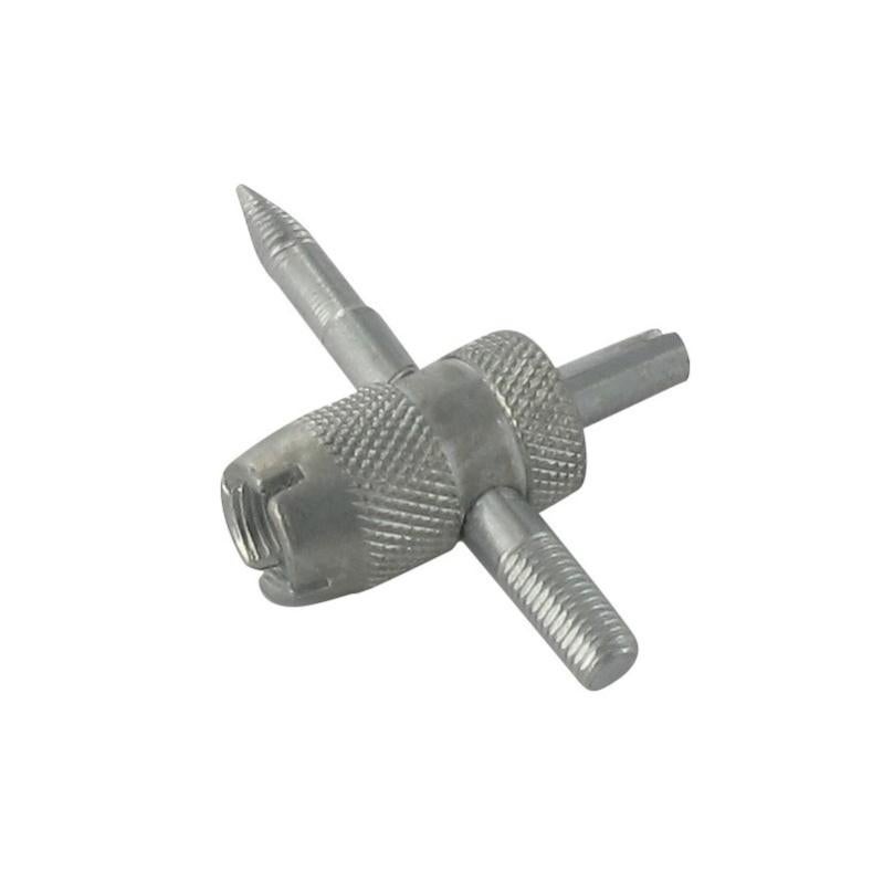 Lot De 4 Extracteurs De Valve - Pour Pneus De Voiture, Moto, Vélo - Poignée Plastique Rouge Antidérapante