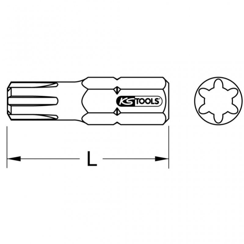 KS Tools 911.5169 Embout à Choc M10 38 Mm 5/16 à Choc à