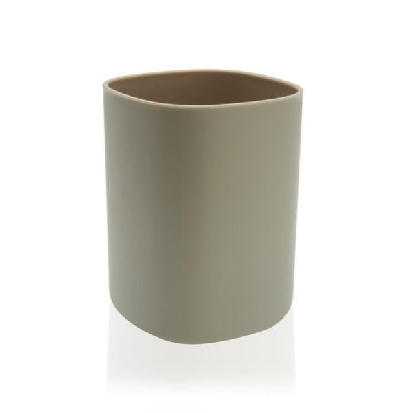 WENKO Allstar Bicchiere Portaspazzolini In Polipropilene 7x12 Cm – Design Scanalato, Per Bagno, Colore Blu - 4