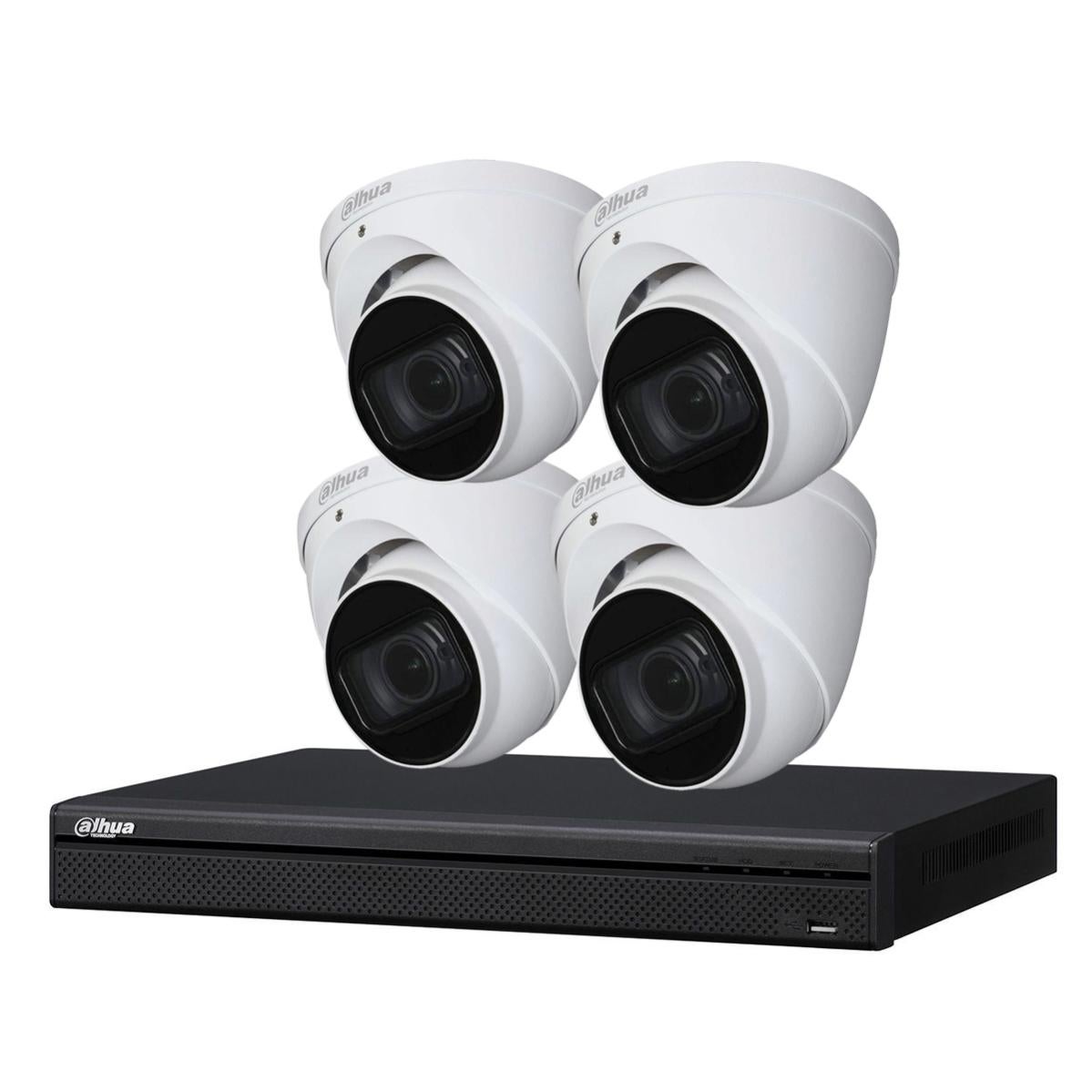 3 Caméras Dôme Eyeball 2MP Dahua Kit Dahua Enregistreur Numérique Vidéosurveillance 