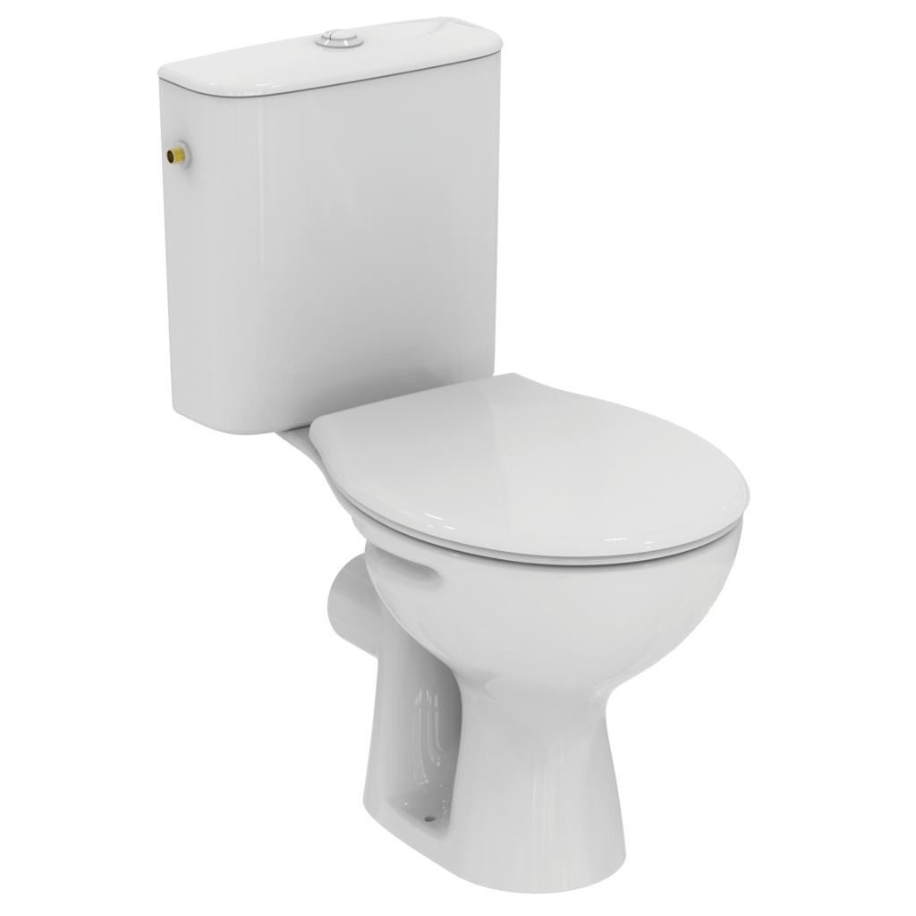 Ideal Standard - Pack WC prêt à poser avec abattant 63 x 36 cm blanc ...