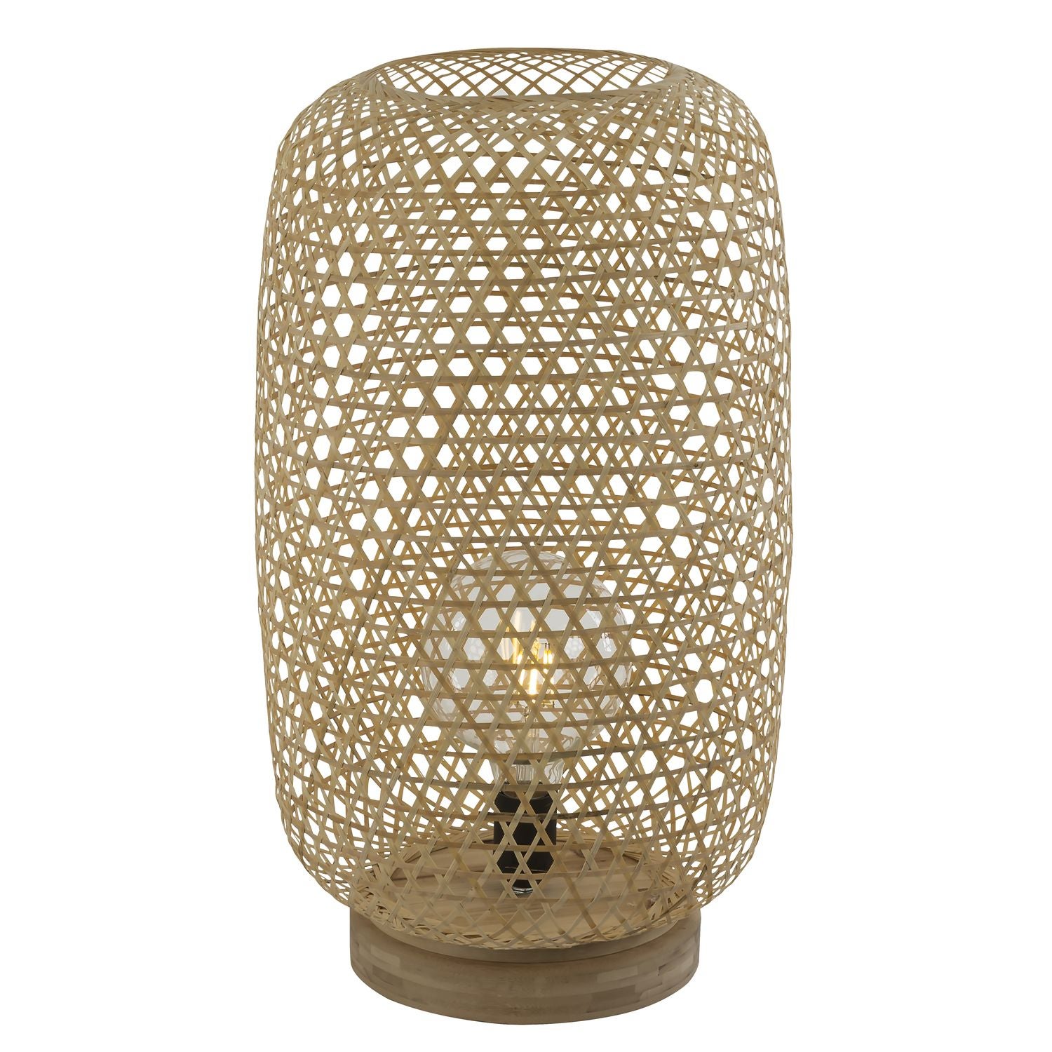 Lampadaire en bambou naturel - H. 55 cm | Leroy Merlin