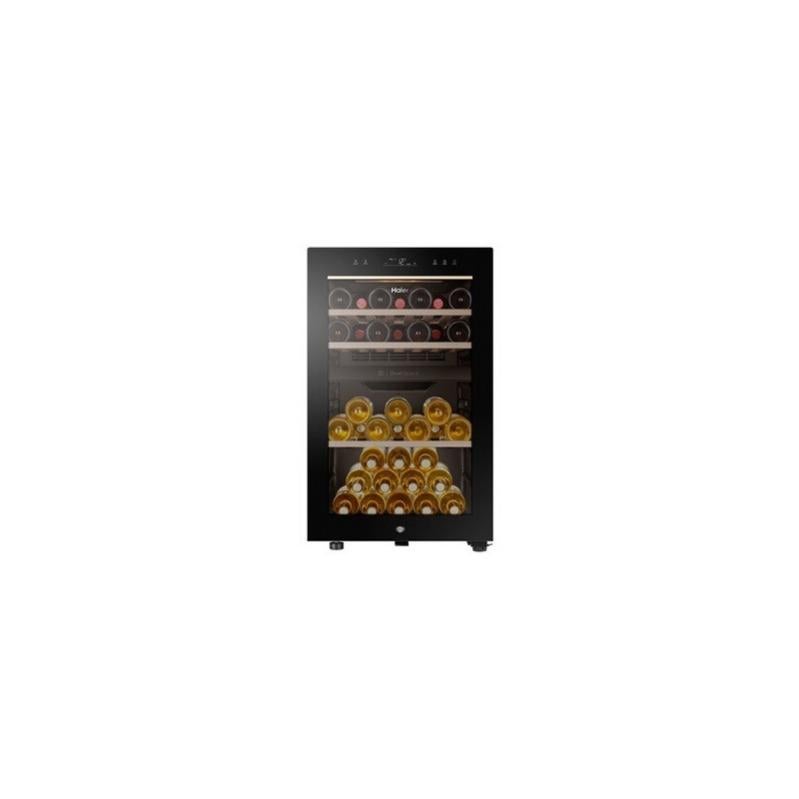 Cave à Vin Haier Série 7 – 42 Bouteilles – Compresseur – Wi-Fi – Noir – Modèle HWS42GDAU1