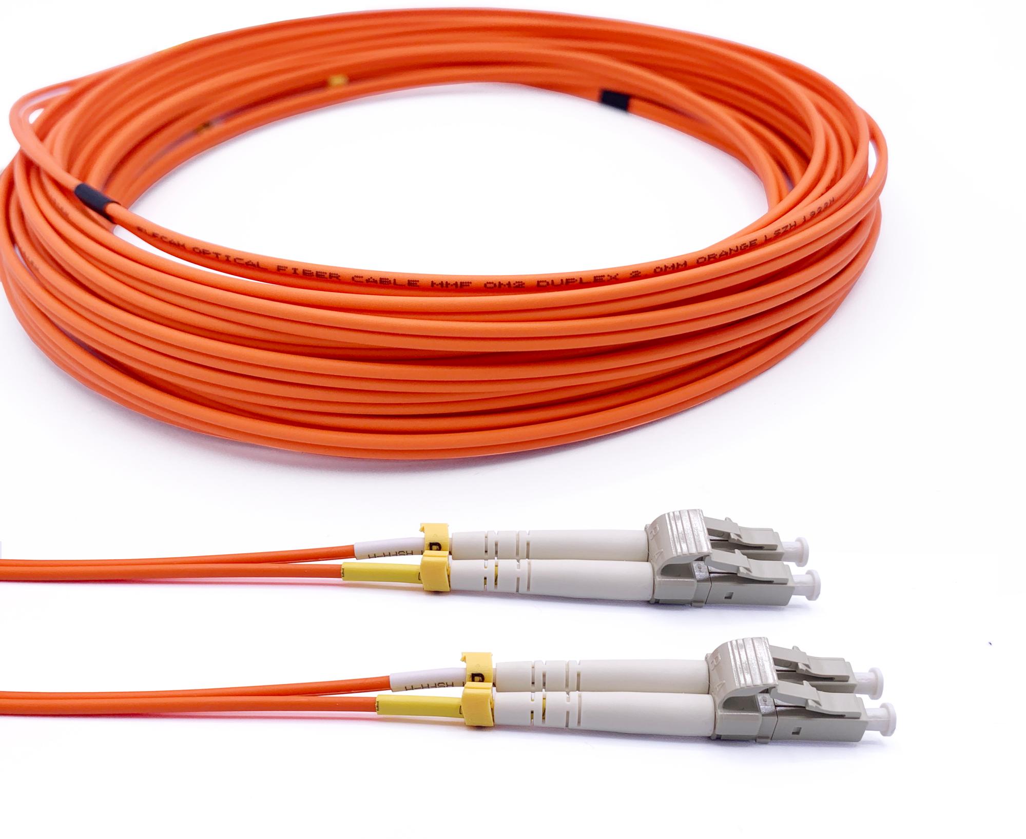 Elfcam® - Cable a Fibre Optique LC/UPC a LC/UPC 50/125um OM2 Multimode ...