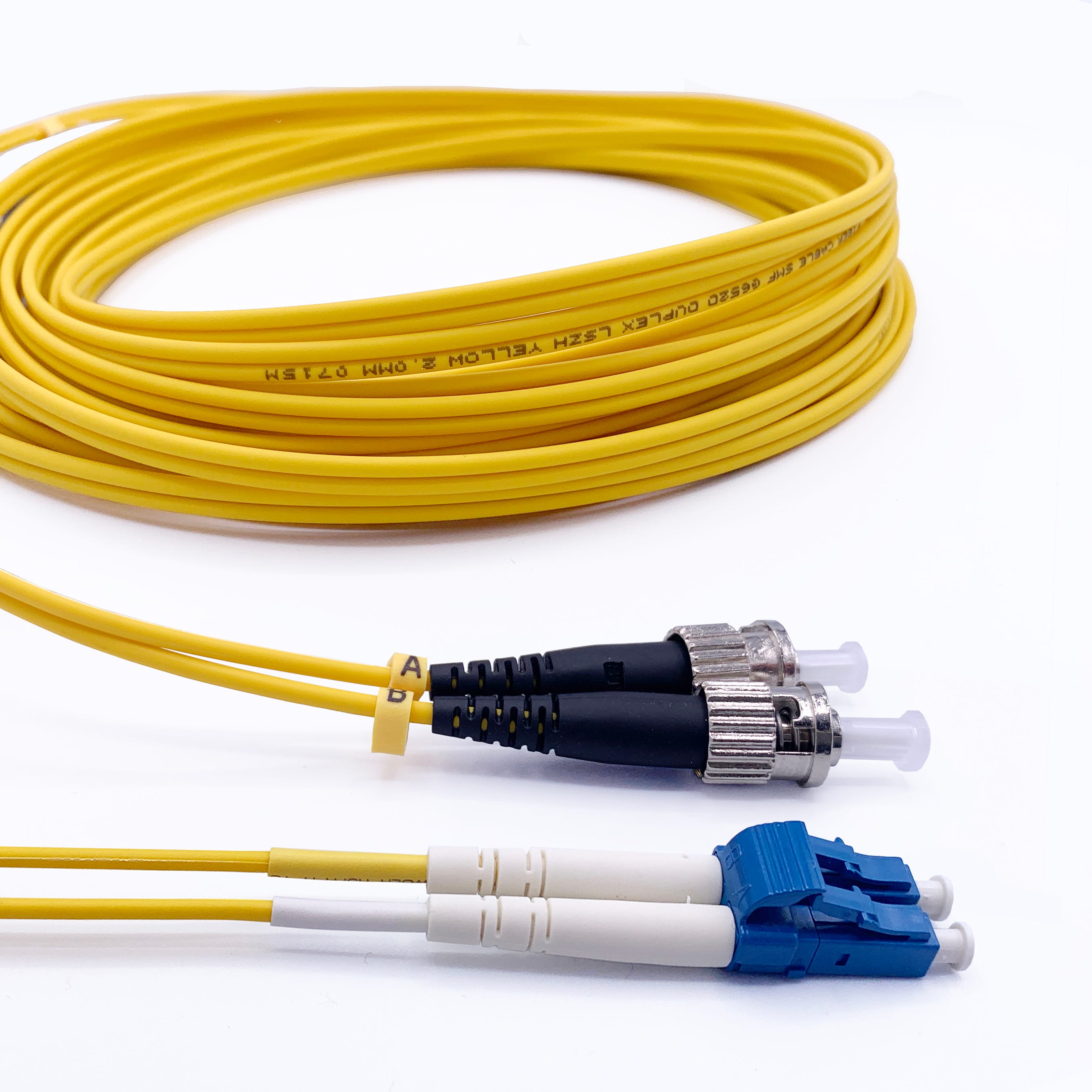 Elfcam - Cable a Fibre Optique pour Freebox, La Livraison avec Le Coupleur  pour Rallonge Fibre Optique Cable, SC/APC a SC/UPC Mono (25M)