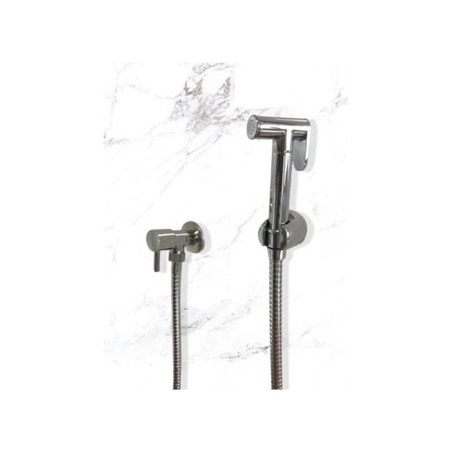 Kit Idroscopino WC Portatile Con Doccetta - In Ottone, Monogetto A Leva, Shut-Off - Foto 5