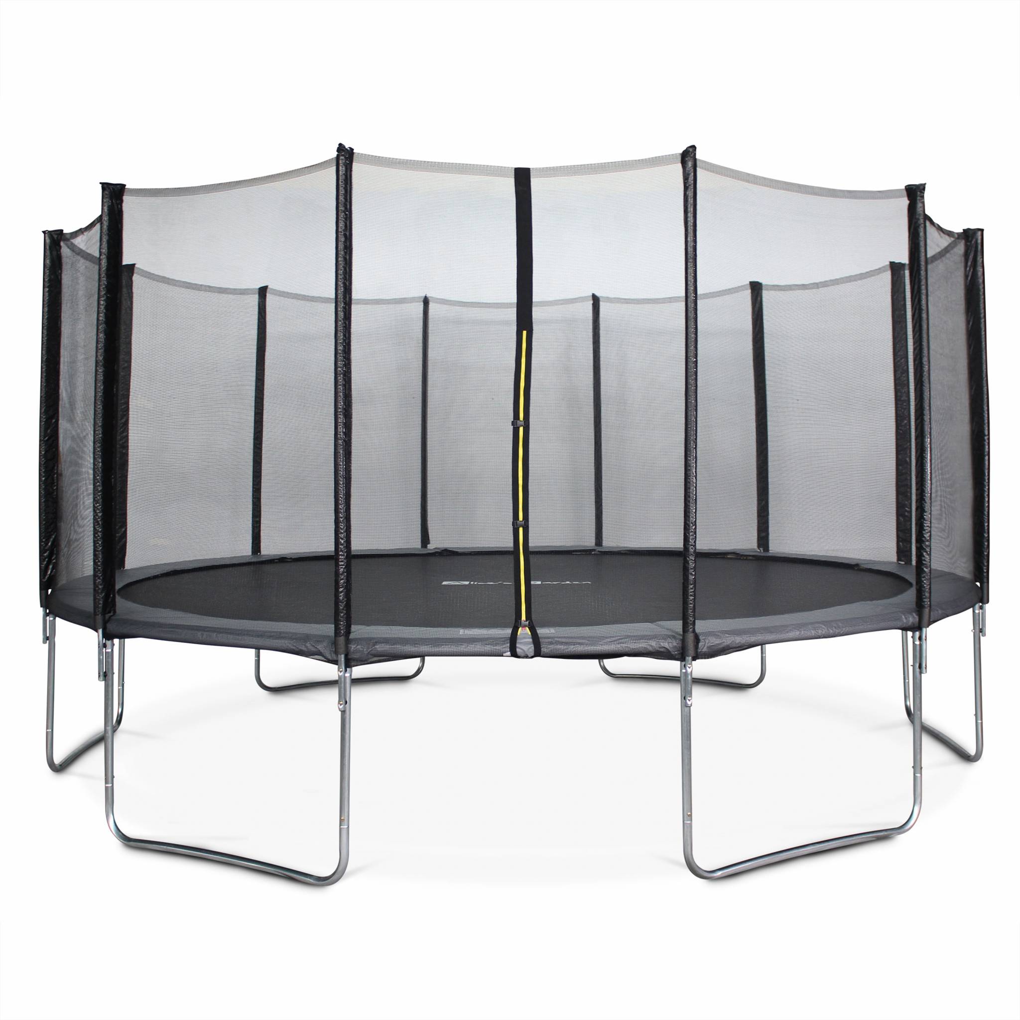 Filet de sécurité pour trampoline Ø 183/244/306/366 cm Filet de protection en nylon durable avec fermeture éclair Filet de protection rond pour trampoline de jardin 6/8 barres