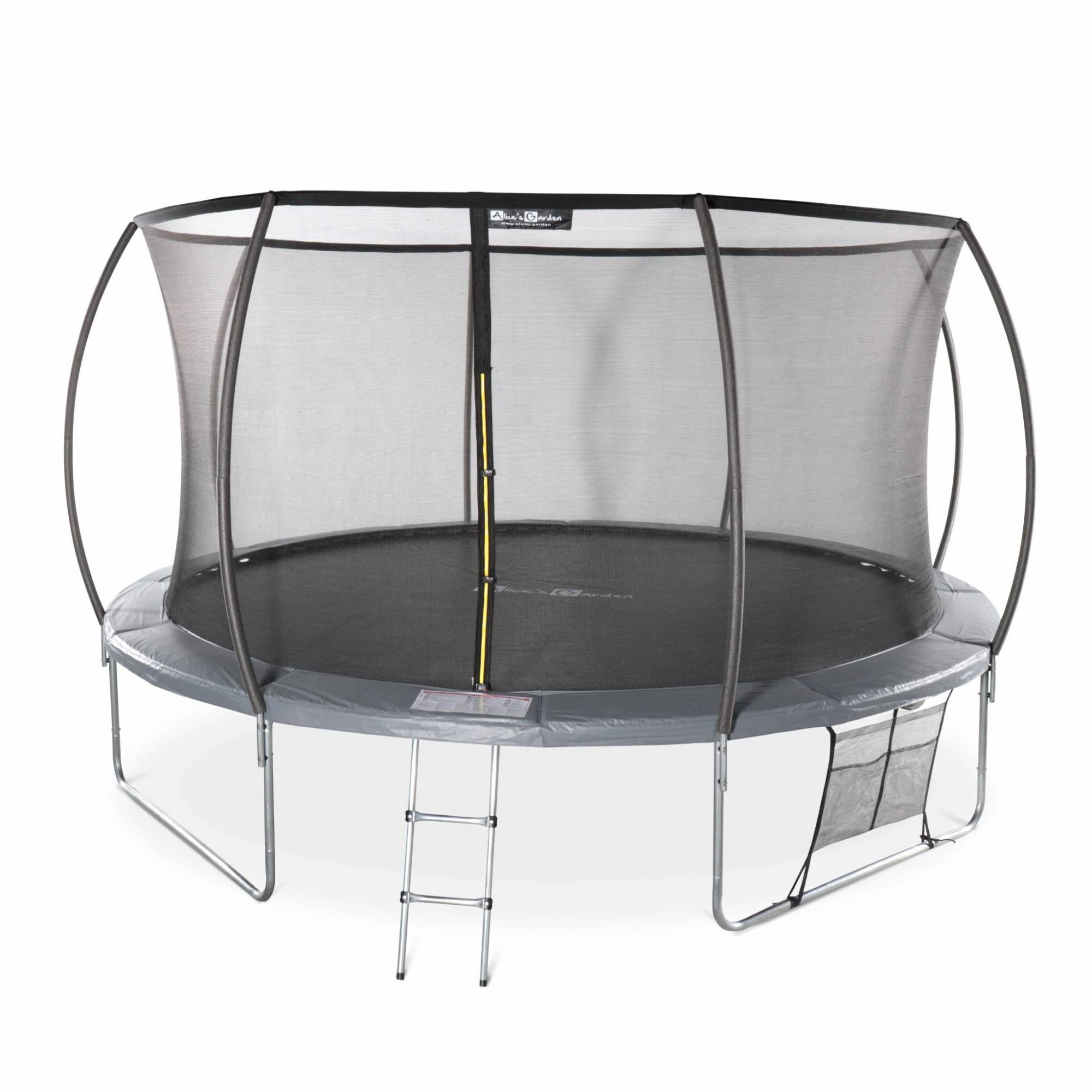 Trampolino rotondo Ø 430cm grigio - Venus Inner XXL – trampolino da ...