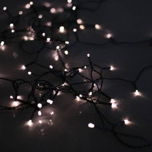 Guirlande Lumineuse, 10M 100 LED Multicouleur Guirlandes Lumineuses à Piles  de Cuivre ave 8 Modes, IP65